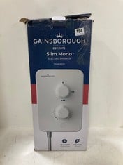 GAINSBOROUGH SLIM MONO ELECTRIC SHOWER - POLAR WHITE