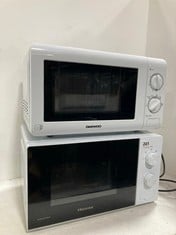 HISENSE MICROWAVE OVEN - MODEL NO.: H20MOWP1UK TO INCLUDE DAEWOO 800W 20L MICROWAVE IN WHITE