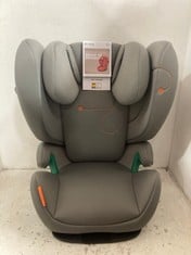 CYBEX GOLD SOLUTION G I-FIX CAR SEAT - LAVA GREY-MID GREY - RRP £155