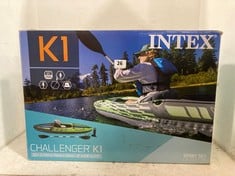 INTEX CHALLENGER K1 ONE PERSON INFLATABLE KAYAK - RRP £140