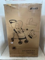 HAUCK SHOPPER SLX TRIO SET TRAVEL SYSTEM - GREY/BLACK - RRP £220