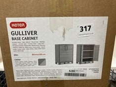 KETER GULILVER BASE CABINET IN THE COLOUR GREY-RRP £109