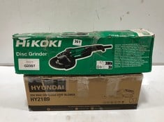 HIKOKI DISC GRINDER 230MM TO INCLUDE HYUNDAI 20 MAX CORDLESS LEAF BLOWER-RRP £140