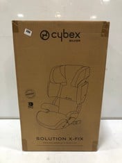 CYBEX SILVER SOLUTION X-FIX CAR SEAT - PURE BLACK