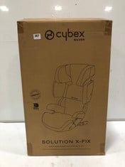 CYBEX SILVER SOLUTION X-FIX CAR SEAT - PURE BLACK