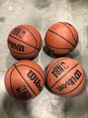 4 X WILSON NBA BASKETBALL SPORTS BALL - BROWN - SIZE 7