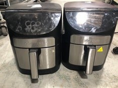 2 X GOURMIA 6.7L AIR FRYER - BLACK