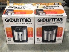 2 X GOURMIA 6.7L DIGITAL AIR FRYER - BLACK - MODEL NO.: GAF798