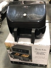 2 X SUR LA TABLE SINGLE OR DOUBLE BASKET AIR FRYER - 10.5L