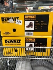 2 X DEWALT MASON MEN'S SAFETY BOOTS - BROWN - MIXED SIZES - UK 11 /UK12