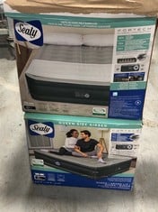 2 X SEALY AIR MATTRESS - GREY - QUEEN SIZE