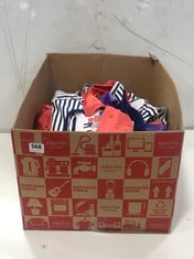 BOX OF ASSORTED CHILDREN'S CLOTHING TO INCLUDE PEKKLE KIDS JOGGER SET WITH T-SHIRT AND LEGGINGS - MULTI - AGE 12MTHS