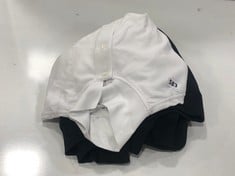 ADIDAS ADULTS ESSENTIAL HOODIE IN BLACK SIZE L TO INCLUDE LACOSTE CLASSIC FIT MEN'S POLO T-SHIRT IN WHITE SIZE M