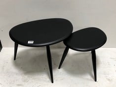 ERCOL NEST OF COFFEE TABLE IN BLACK