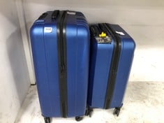 2 X MY VALICE HARD SHELL SUITCASES - ROYAL BLUE - LARGE AND MEDIUM