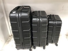 MY VALICE SET OF 3 HARD SHELL SUITCASES - BLACK