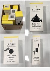 8 X LUMIN ASSORTED PRODUCTS TO INCLUDE LUMIN CHARCOAL PORE DECLOGGING STRIPS