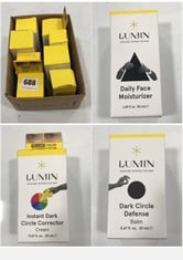 8 X LUMIN ASSORTED PRODUCTS TO INCLUDE LUMIN INSTANT DARK CIRCLE CORRECTOR 20ML - EXP.: 05/2027