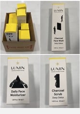 8 X LUMIN ASSORTED PRODUCTS TO INCLUDE LUMIN CHARCOAL FACE WASH - DAILY DETOX 100ML - EXP.: 04/2027