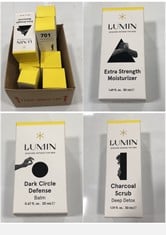 8 X LUMIN SKINCARE PRODUCTS TO INCLUDE LUMIN EXTRA STRENGTH MOISTURIZER 50ML EXP:05/2026