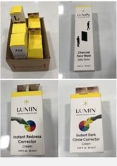 8 X LUMIN SKINCARE PRODUCTS TO INCLUDE LUMIN CHARCOAL FACE WASH- DAILY DETOX 100ML EXP:04/2027