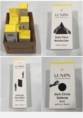 8 X LUMIN SKINCARE PRODUCTS TO INCLUDE LUMIN CHARCOAL FACE WASH- DAILY DETOX 100ML EXP:04/2027