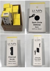 8 X LUMIN SKINCARE PRODUCTS TO INCLUDE LUMIN DARK CIRCLE DEFENSE BALM 20ML EXP:05/2027