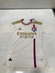 ADIDAS 2023-2024 OLYMPIQUE LYON HOME KIT JERSEY IN UK SIZE S