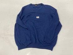 BOSS MENS V NECK SWEATER IN NAVY SIZE XL