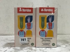 2 X MERIDIAN BODY HAIR TRIMMER FOR MEN - SAGE