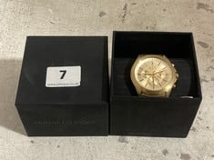 ARMANI EXCHANGE GOLD TONE STEEL MEN'S WATCH - MODEL: AX2602 - RRP £219