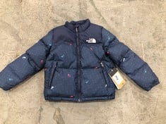 THE NORTH FACE KIDS RETRO 1996 NUPTSE JACKET - SUMMIT NAVY - AGE 7YRS - RRP £180