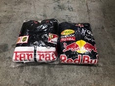 RED BULL INFINITI BOMBER JACKET - NAVY/MULTI SIZE L TO INCLUDE FERRARI BOMBER JACKET IN BLACK/MULTI SIZE M