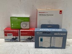 5 X ASSORTED ITEMS TO INCLUDE HONEYWELL HOME 7 DAY PROGRAMMABLE THERMOSTAT T3R