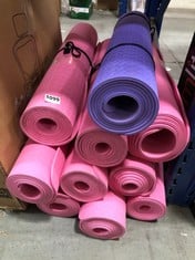 9 X PINK YOGA MAT TO INCLUDE PURPLE YOGA MAT