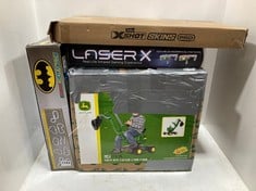 4 X ASSORTED ITEMS TO INCLUDE MICRO SCALEXTRIC DC BATMAN VS JOKER RACE SET