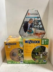 3 X ASSORTED ITEMS TO INCLUDE HOZELOCK 30M WALL MOUNTED HOSE REEL