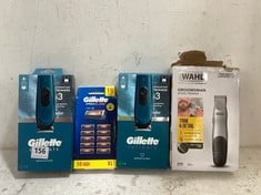 4 X ASSORTED ITEMS TO INCLUDE GILLETTE INTIMATE I3 INTIMATE HAIR TRIMMER