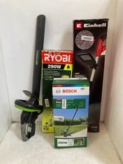 4 X ASSORTED ITEMS TO INCLUDE BOSCH EASYGRASSCUT 23 CORDED GRASS TRIMMER