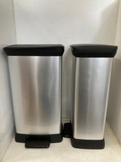 2 X CURVER DECO BIN 50L