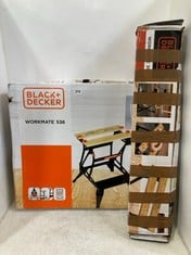 BLACK + DECKER WORKMATE 536 DUAL HEIGHT WORKBENCH TO INCLUDE BLACK + DECKER WORKMATE 301 WORKBENCH