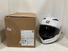 AGV K3 MOTORCYCLE HELMET MONO SETA WHITE - SIZE XL