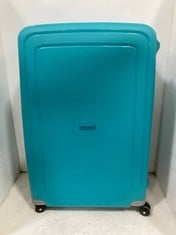 SAMSONITE AQUA BLUE 4 WHEEL TRAVEL CASE