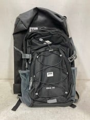 TRESPASS ALBUS 30 BLACK BACKPACK TO INCLUDE HELLY HANSEN STOCKHOLM BLACK BACKPACK