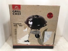 GRILL CHEF KETTLE BBQ BLACK