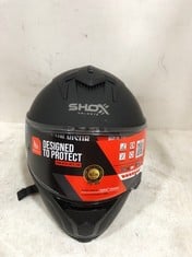 SHOX HELMET SIZE LARGE MATT BLACK