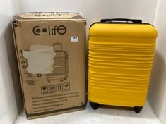 COOLIFE YELLOW/BLACK 4 WHEEL TRAVEL CASE