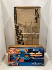 3 X ASSORTED ITEMS TO INCLUDE NERF ELITE 2.0 EAGLEPOINT RD-8 DART GUN