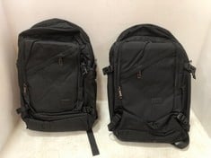 2 X KONO BLACK BACKPACK