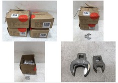 4 X ASSORTED ITEMS TO INCLUDE SPARE ⅜" CROWFOOT WRENCH 19MM 20 PACK